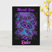Mardi Gras Kaart (Gele Bloem)