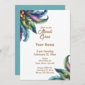 Mardi Gras Kaart (Voorkant / Achterkant)