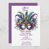 Mardi Gras Kaart (Voorkant / Achterkant)