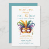 Mardi Gras Kaart (Voorkant / Achterkant)