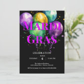 Mardi Gras Kaart (Staand voorkant)