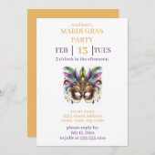 Mardi Gras Kaart (Voorkant / Achterkant)