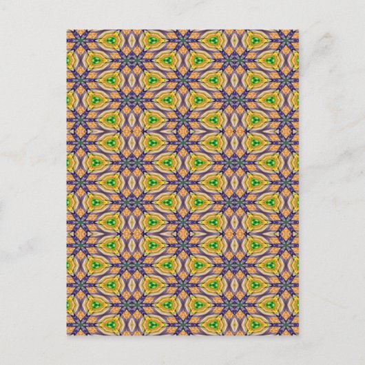 Mardi Gras Kaleidoscope Briefkaart (Voorkant)
