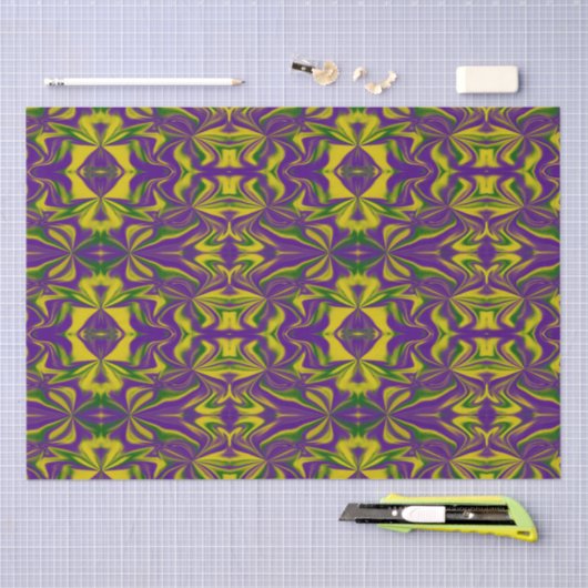 Mardi Gras Kaleidoscope Tissuepapier (Craft)