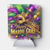 Mardi Gras kan decor Blikjeskoeler (Achterkant)