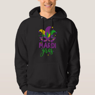 Mardi Gras Kapucijnen Masker New Orleans Carnaval Hoodie