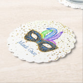 Mardi Gras Kartonnen Onderzetters (Gekanteld)