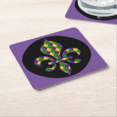 Mardi Gras Kartonnen Onderzetters (Schuin)