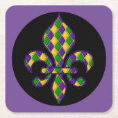 Mardi Gras Kartonnen Onderzetters (Voorkant)