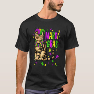 Mardi Gras Kat Nola New Orleans Louisiana Kat T-shirt