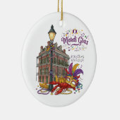Mardi Gras Keramisch Ornament (Rechts)