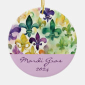 Mardi Gras Keramisch Ornament (Voorkant)