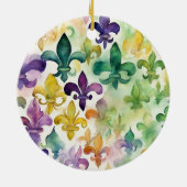 Mardi Gras Keramisch Ornament (Achterkant)