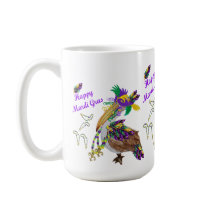 Mardi Gras keramische feestkoffiekop
