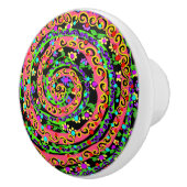 Mardi Gras Keramische Knop (Rechts)