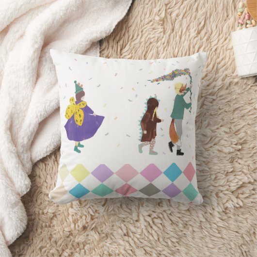 Mardi Gras Kinder carnival Spring Illustration Kussen (Deken)
