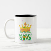Mardi Gras King 2023 Tweekleurige Koffiemok (Links)