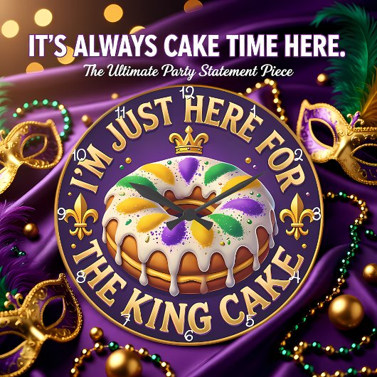 Mardi Gras King Cake Celebration Grote Klok