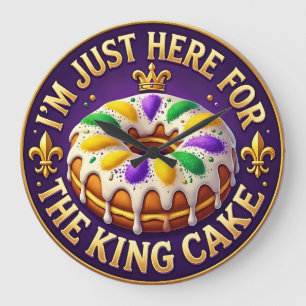 Mardi Gras King Cake Feest Grote Klok