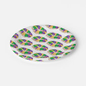 Mardi Gras King Cake Paper Borden Papieren Bordje (Gekanteld)
