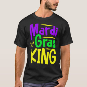 Mardi Gras King Costume Carnival Mardi Gras Mannen T-shirt