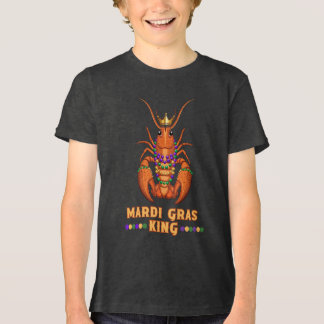Mardi Gras King Crawfish Tri-Blend Shirt