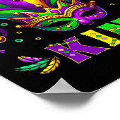 Mardi Gras King Fun Mardi Gras Carnaval 2025 Gift Poster (Hoek)