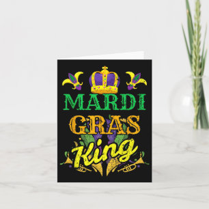 Mardi Gras King Mannen Carnaval kostuum cadeau Mar Kaart