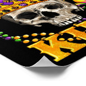 Mardi Gras King Mannen Carnaval kostuum cadeau Mar Poster (Hoek)
