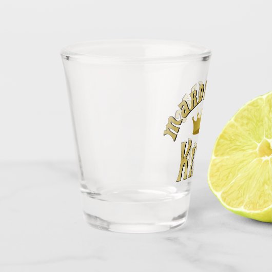 Mardi Gras King Shot Glas (Links)