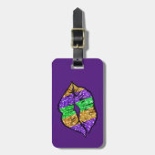 Mardi Gras Kiss Bagagelabel (Voorkant verticaal)