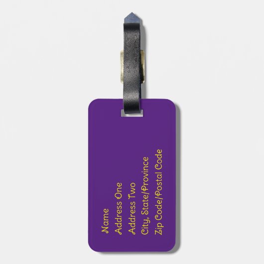 Mardi Gras Kiss Bagagelabel (Achterkant verticaal)