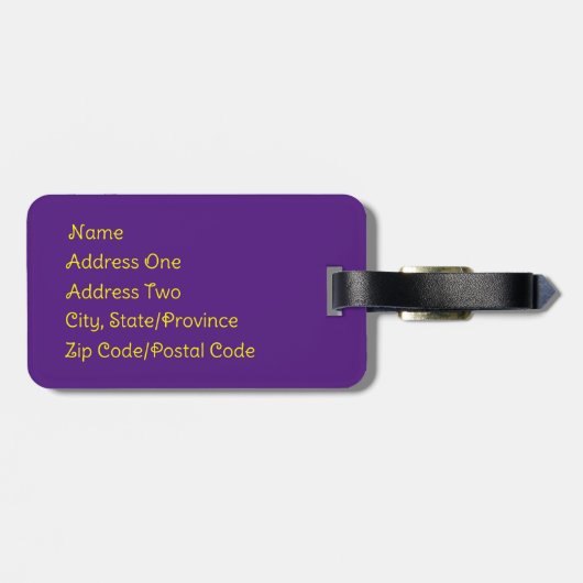 Mardi Gras Kiss Bagagelabel (Achterkant horizontaal)