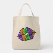 Mardi Gras Kiss Canvas tas (Achterkant)