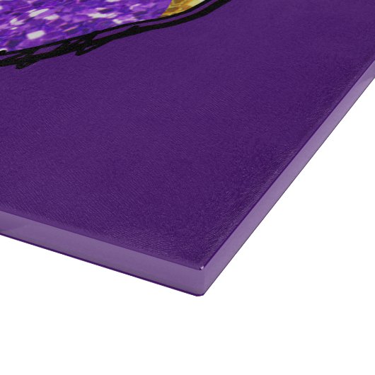 Mardi Gras Kiss Glass Cutting Board Snijplank (Hoek)