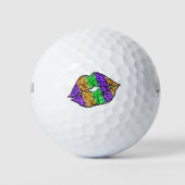 Mardi Gras Kiss Golf Balls Golfballen (Voorkant)