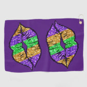 Mardi Gras Kiss Golf Towel Golfhanddoek (Horizontaal)