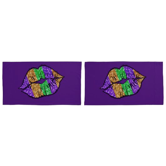 Mardi Gras Kiss Kussenslopen (Voorkant-Set)