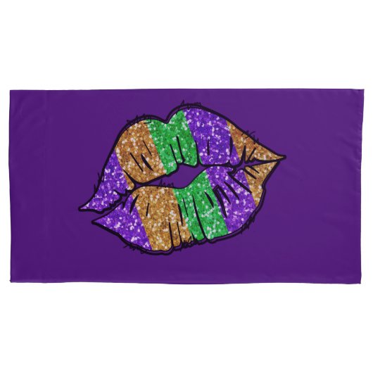 Mardi Gras Kiss Kussenslopen (Voorkant-Links)