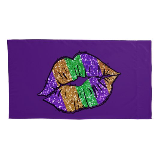 Mardi Gras Kiss Kussenslopen (Achterkant-Rechts)