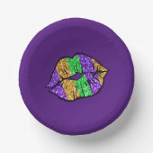 Mardi Gras Kiss Paper Bowls Papieren Kommen (Voorkant)