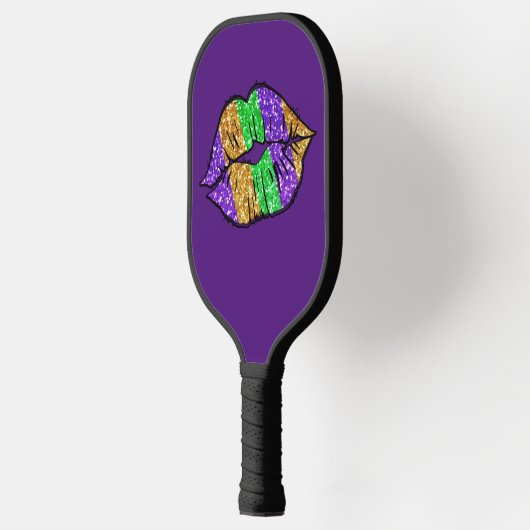 Mardi Gras Kiss Pickleball Racket (Links)