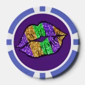 Mardi Gras Kiss Poker Chips (Voorkant)