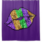 Mardi Gras Kiss Shower Gordtain Douchegordijn (Voorkant)