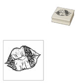 Mardi Gras Kiss Stamp Rubberstempel (Gestempeld)