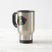 Mardi Gras Kiss Travel Mug Reisbeker (Voorkant links)