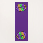 Mardi Gras Kiss Yoga Mat (Achterkant)