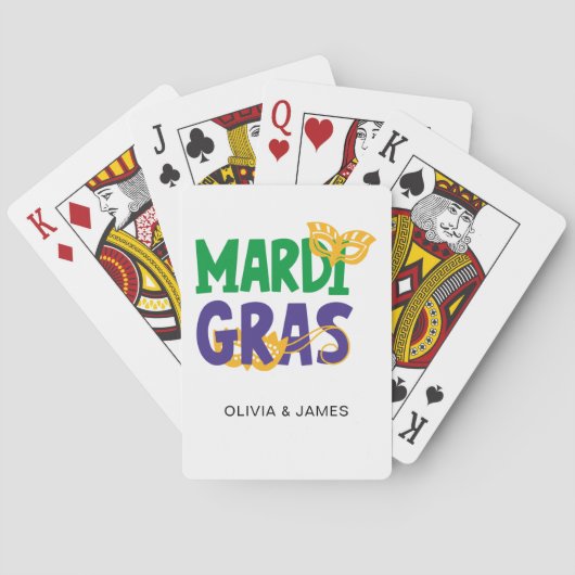 Mardi Gras Klassieke Speelkaarten (Achterkant)