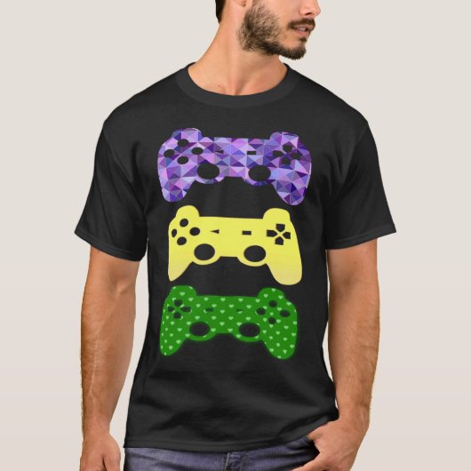 Mardi Gras Kleding voor Videospellen of Gaming T-shirt (Voorkant)