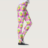 Mardi Gras Kleuren Abstract patroon Leggings (Rechts)